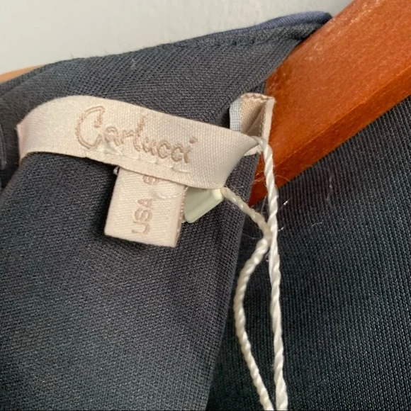 Carlucci Colorblock Pleated Dress mustard - Picture 7 of 9